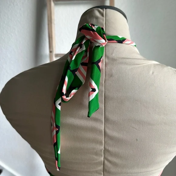 Anthropologie Mermaid 2 Piece Bikini Zig Zag Print sz: Top Small/Bottoms XS - Picture 8 of 13